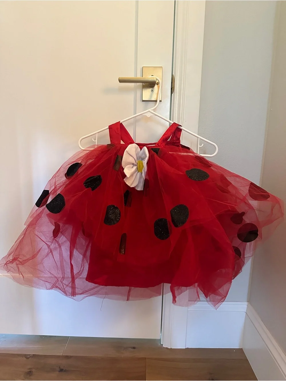Pottery Barn Ladybug Red Tutu Tulle Costume Dress 12-24 mos baby toddler